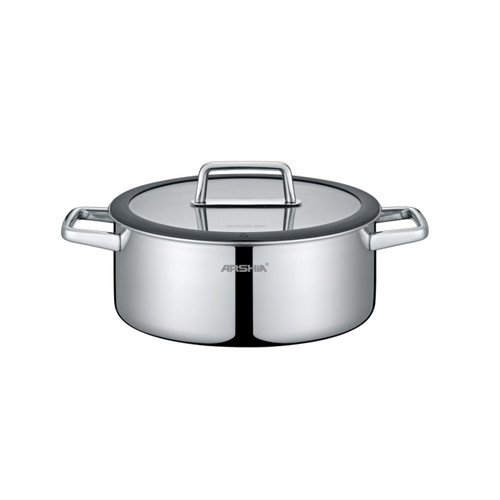 ماهی تابه استیل کف لیزری عرشیا 30 سانتی متری مدل SS050-3342