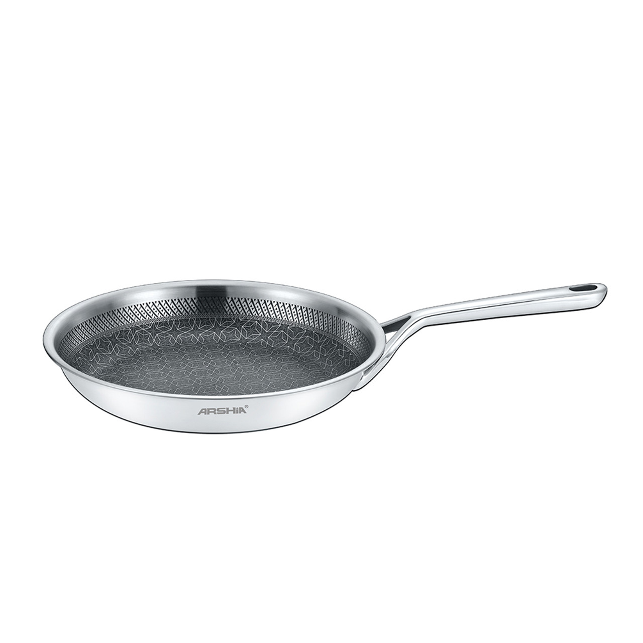 ماهی تابه استیل کف لیزری عرشیا 20 سانتی متری مدل SS050-3537