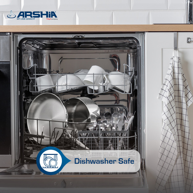 ماهی تابه تک دسته استیل 28 سانتی عرشیا ARSHIA مدل SS16-3567