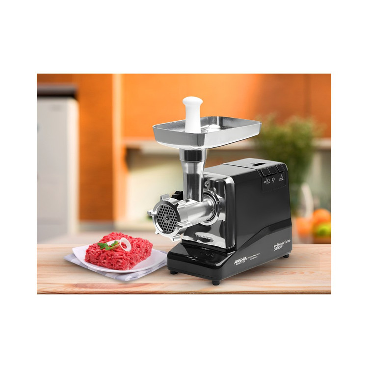 چرخ گوشت 3200 وات مشکی عرشیا مدل MG1401-2138