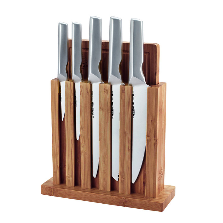 ست چاقو 7 تکه چوبی عرشیا مدل KS112-3659