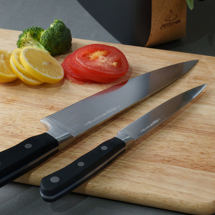 سرویس چاقو ۶ تکه پایه چوبی عرشیا مدل KS160-3550