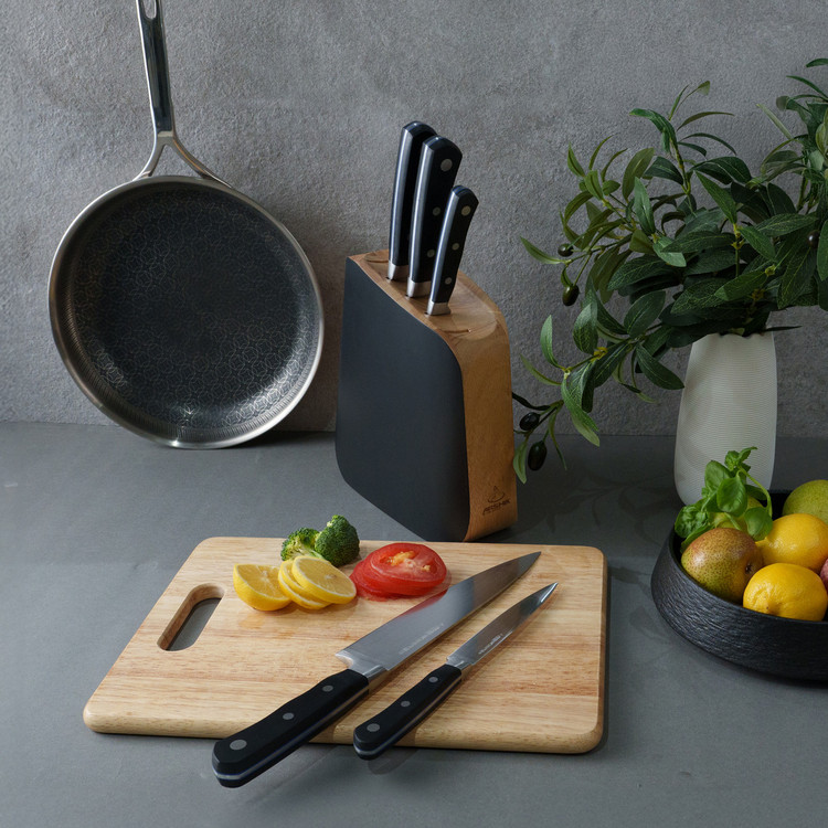 سرویس چاقو ۶ تکه پایه چوبی عرشیا مدل KS160-3550