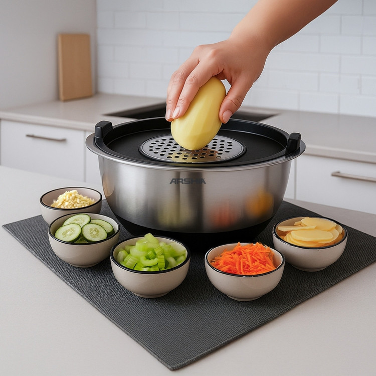 سرویس کاسه مخلوطکن ۱۲ تکه عرشیا مدل MB278-3638