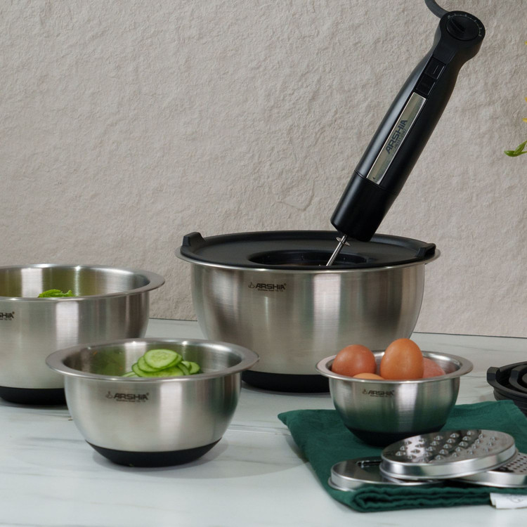 سرویس کاسه مخلوطکن ۱۲ تکه عرشیا مدل MB278-3638