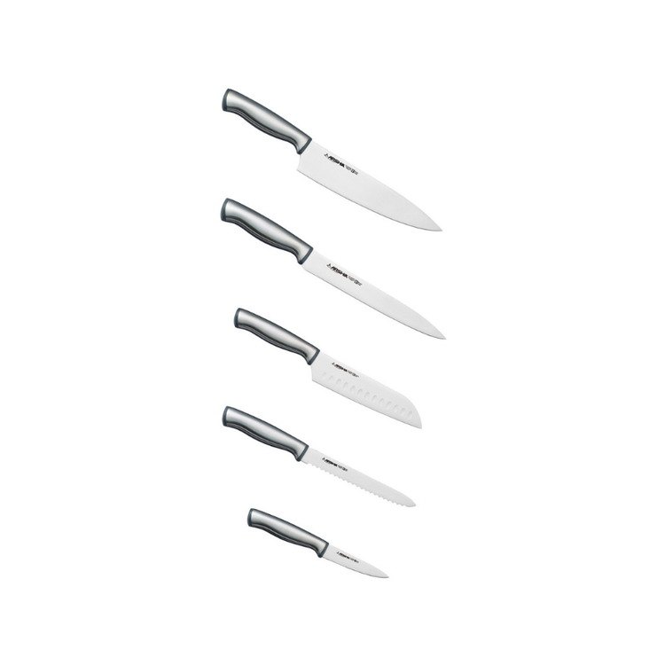 سرویس چاقو ۱۱ پارچه استیل عرشیا بههمراه تخته برش و استند چاقو مدل KS478-3721