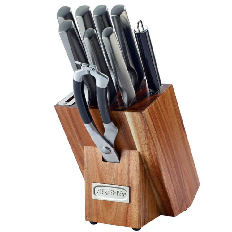 سرویس کارد و چاقوی 10 تکه تیتانیومی عرشیا مدل KS112-3269