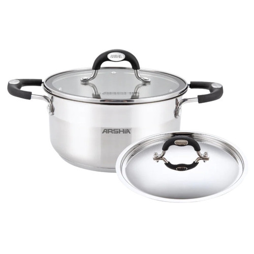 قابلمه دو درب 24 سانت استیل عرشیا مدل SS478-3080