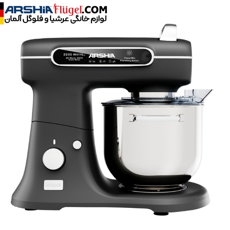 همزن کاسه دار حرفه ای 7 لیتری عرشیا مدل SM395-3282