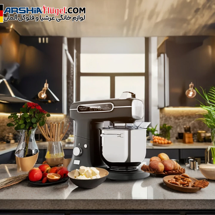 همزن کاسه دار حرفه ای 7 لیتری عرشیا مدل SM395-3282