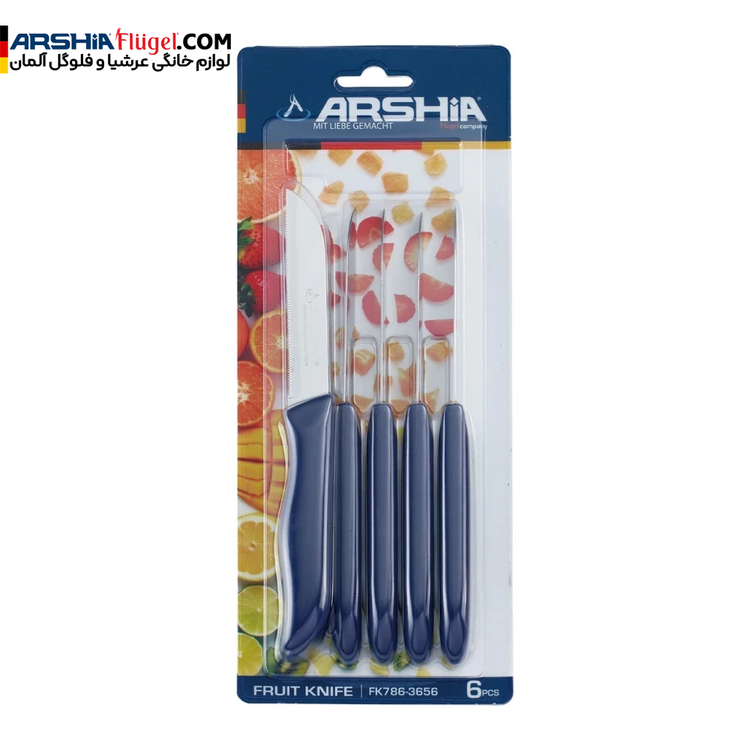 سرویس چاقوی میوه خوری 6 تکه عرشیا مدل FK786-3656