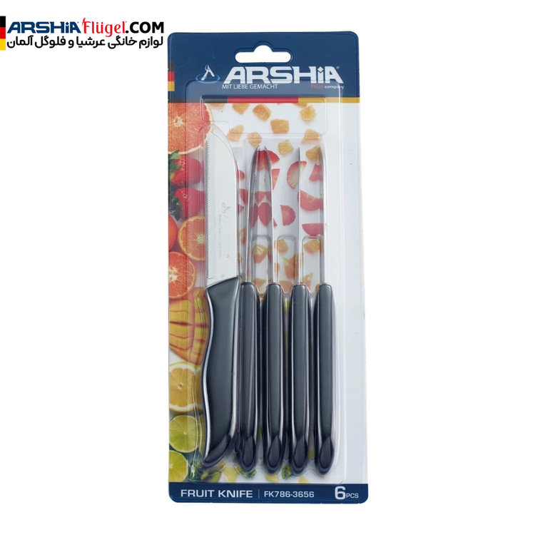 سرویس چاقوی میوه خوری 6 تکه عرشیا مدل FK786-3656