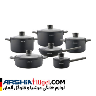 سرویس قابلمه 12 پارچه چدن فورج عرشیا مدل CO194-3839